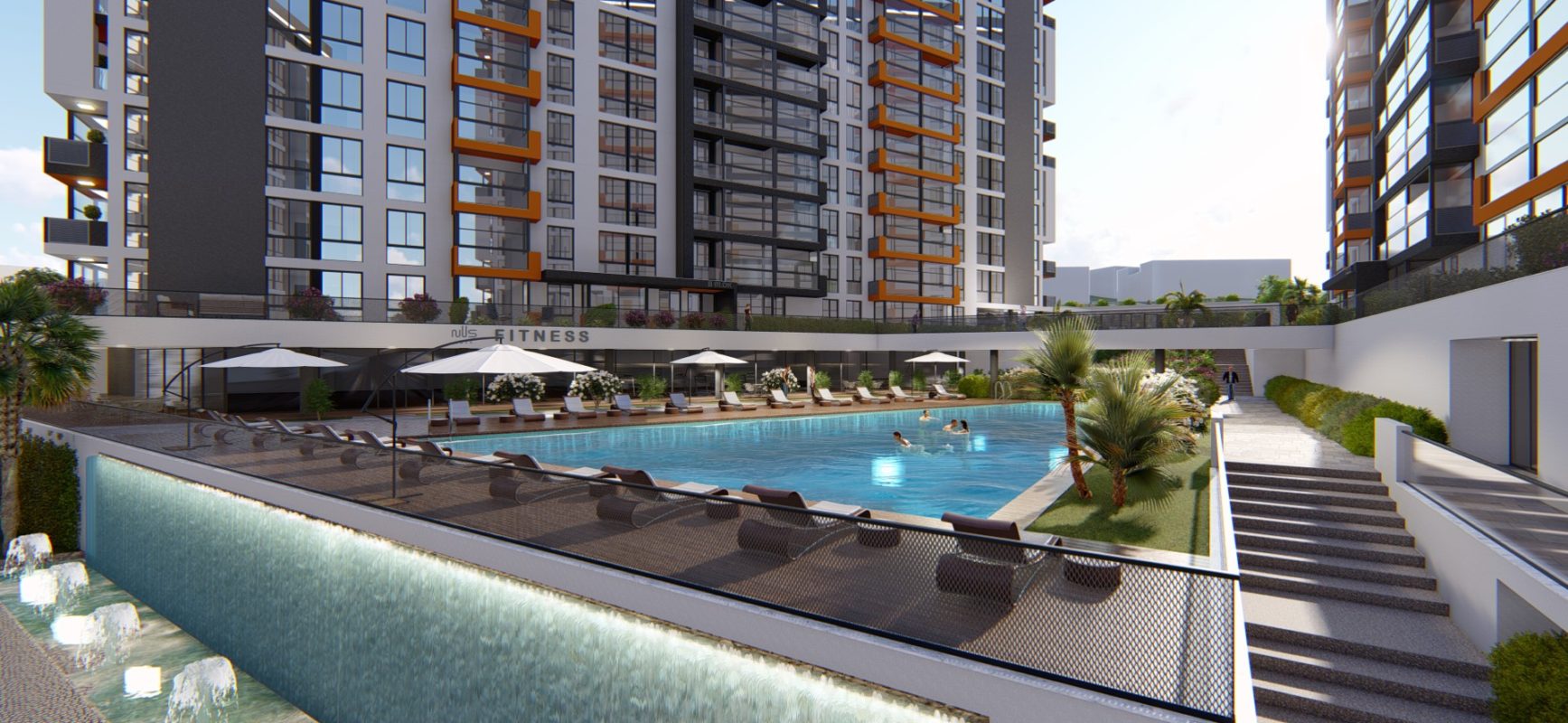 MİMOZAKENT'E KOMŞU İŞ ADAMLARINDAN 3+1 HAVUZ CEPHE
